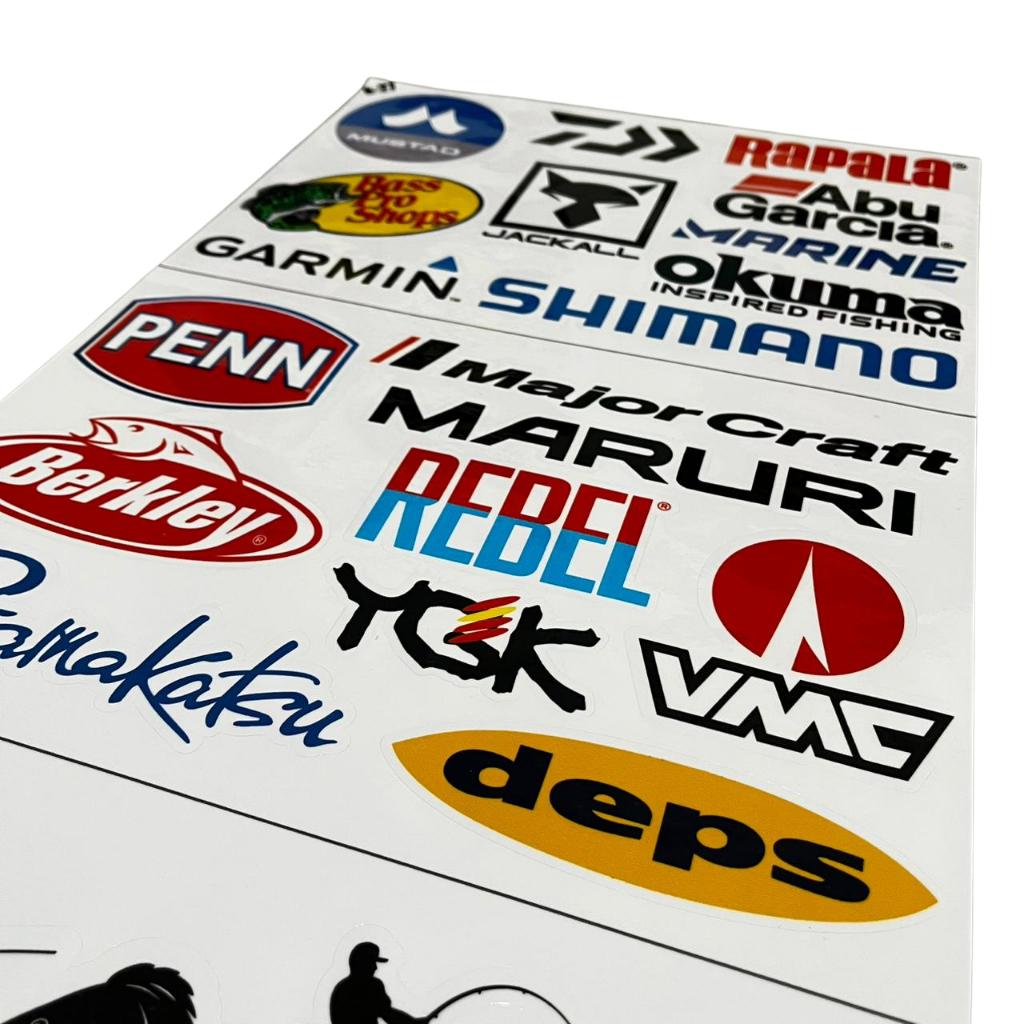 ð£ Super Cartela de Adesivos Pesca Esportiva – 25 Adesivos | 60x30 cm | Laminado Premium | À Prova d’Água ð£ - Imagem 7