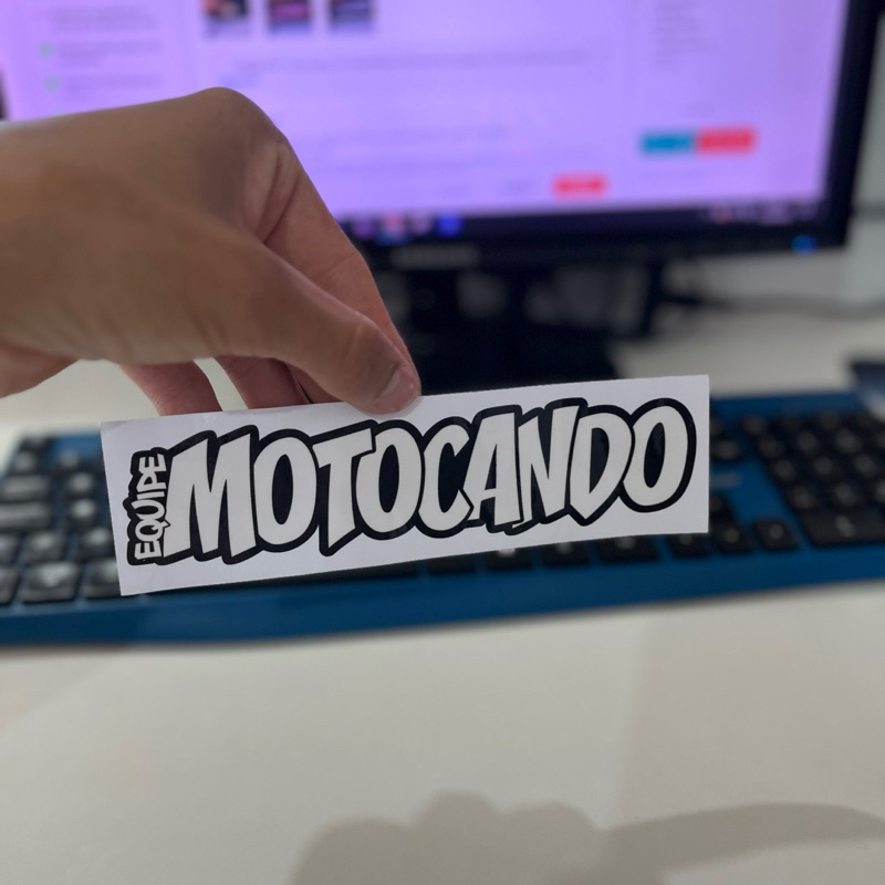 KIT 8 ADESIVOS PRETO E BRANCO RECORTADO LAMINADO ALTO BRILHO FAMILIA 244 MOTOCANDO DÉBIKES CASTELO MOTOS MOTUL OSASCORTE - Imagem 5
